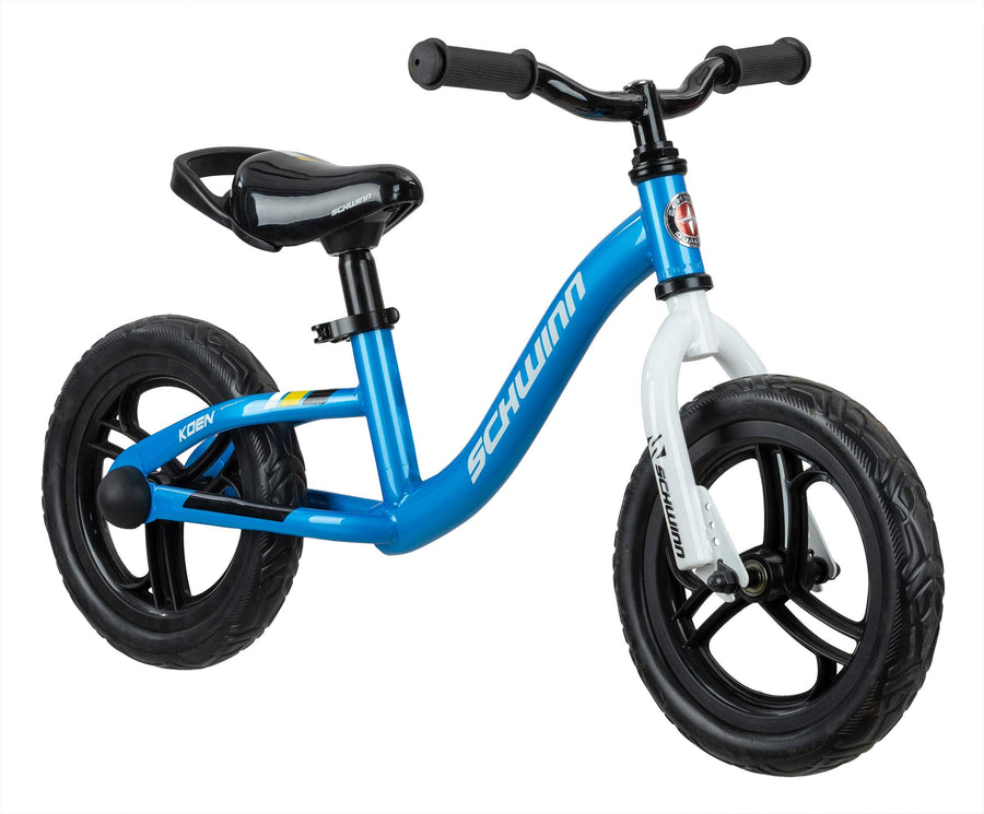 Koen & Elm Toddler Balance Bike, 12-Inch Wheels, Kids Ages 1-4 Years Old, Rider Height 28-38-Inches, Training Wheels Not Included, Blue
