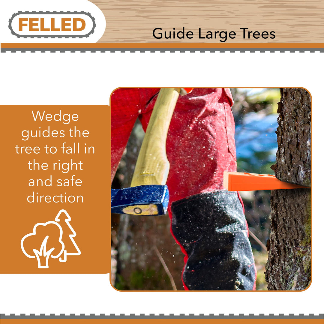 Felled Spiked Tree Felling Wedges for Tree Cutting – 10