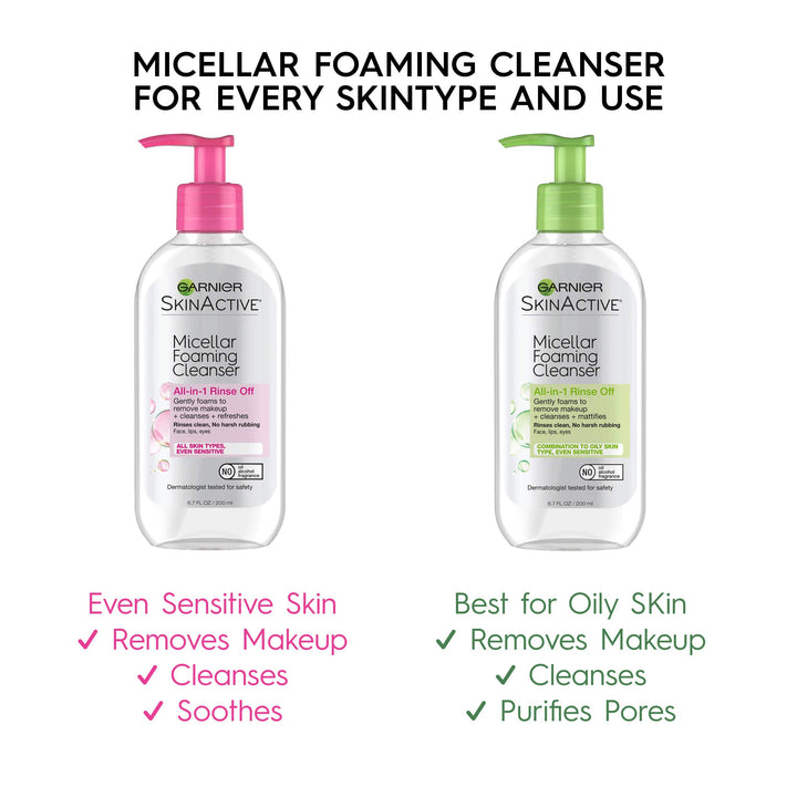 SkinActive Micellar Foaming Face Wash, 6.7 fl. oz.