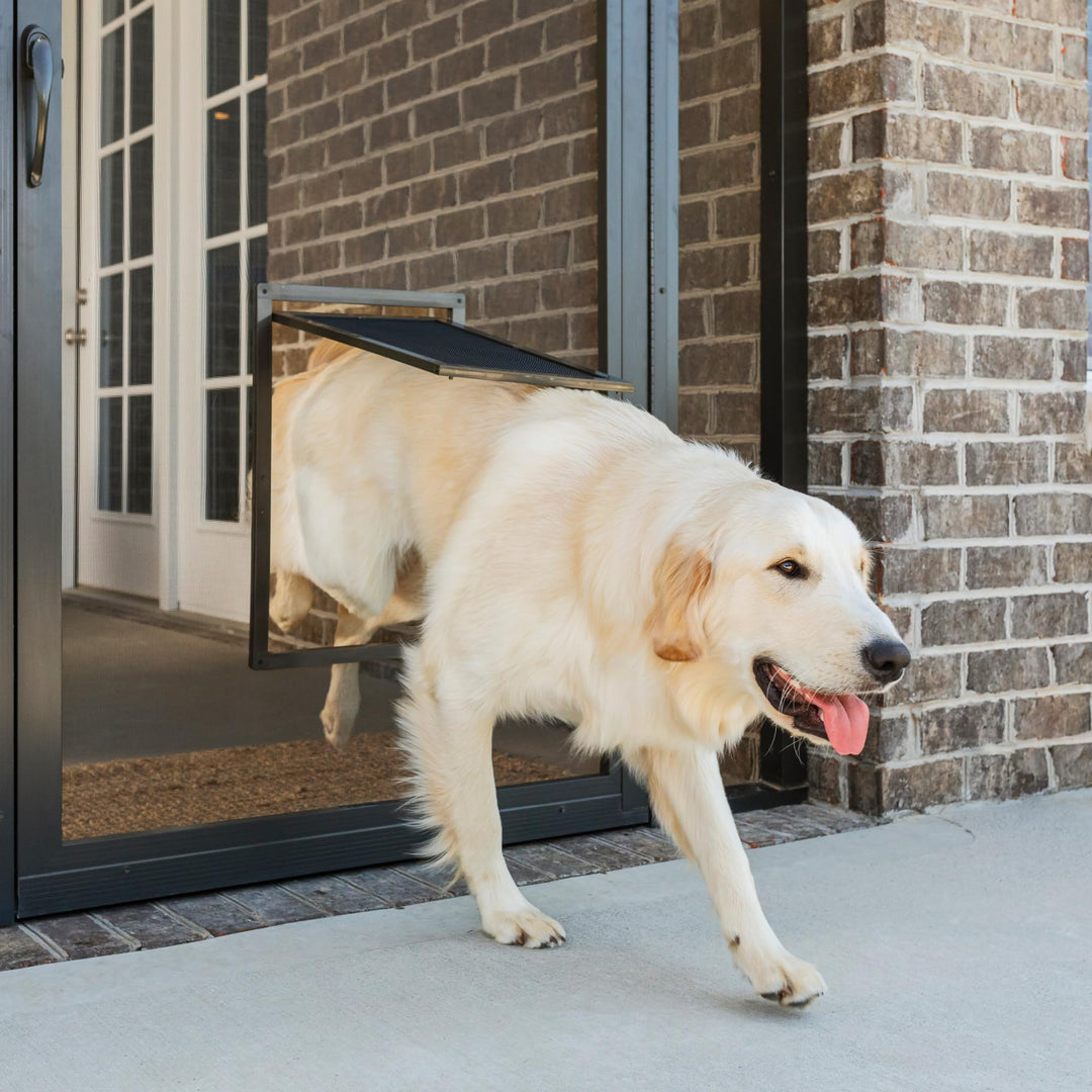 Dog Door for Screen Door – Size Large – for Dogs and Cats up to 100 lb – Use in Screen Doors – Window Screens and Porch Screens