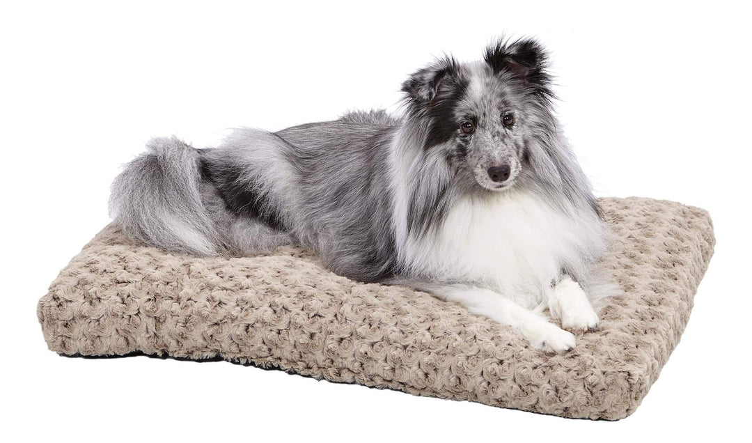 Deluxe Dog Beds | Super Plush Dog &amp; Cat Beds Ideal for Dog Crates | Machine Wash &amp; Dryer Friendly, 1-Year Warranty