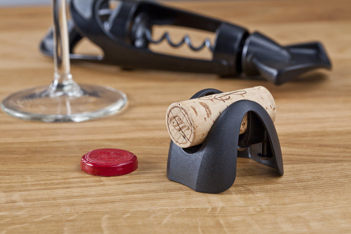 Foil Cutter - Black - Wine Foil Cutter for Bottles &amp; Foil Remover - 4 Stainless Steel Cutting Wheels - Ergonomic, Compact &amp; Lightweight Design