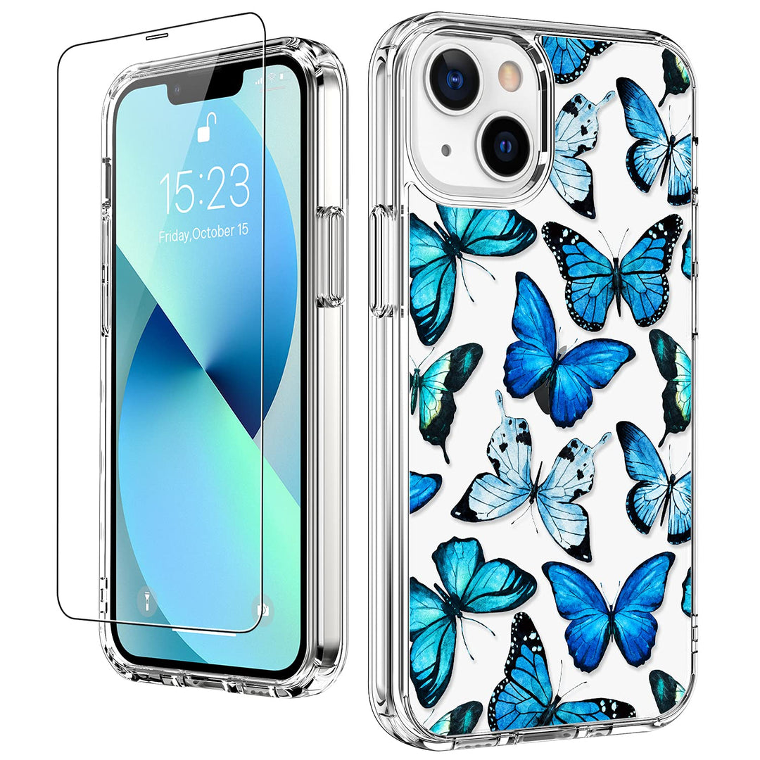 LUHOURI Designed for iPhone 13 Mini Case with Screen Pr