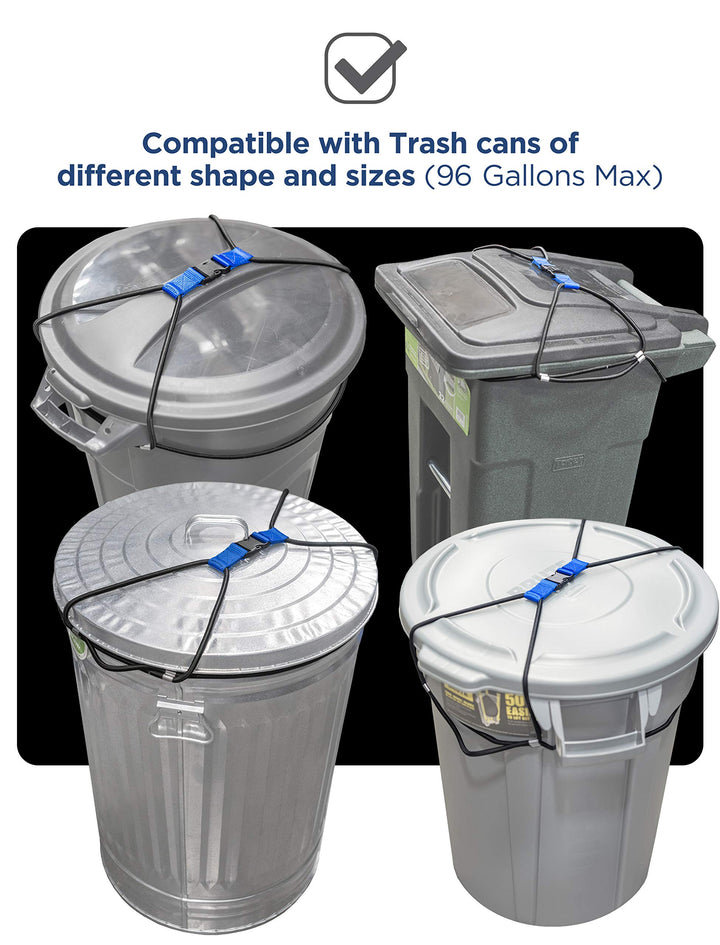 ENCASED Extra Large Trash Can Lock for Animals/Raccoons