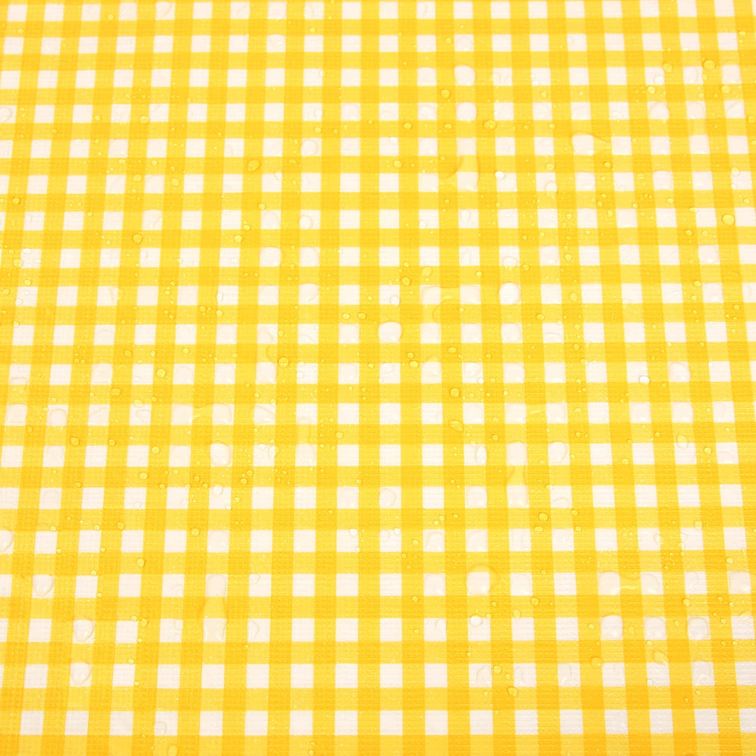 Vinyl Tablecloth with Flannel Backing Waterproof Oil-Proof,PVC Table Cloth Stain-Resistant Wipeable Rectangle Table Cover for Indoor and Outdoor- Size: (Yellow,60X90 Inch)