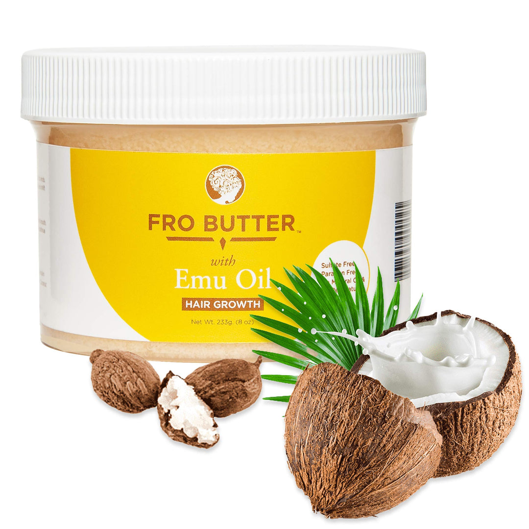 with Emu Oil-All Natural and Organic Hair Butter