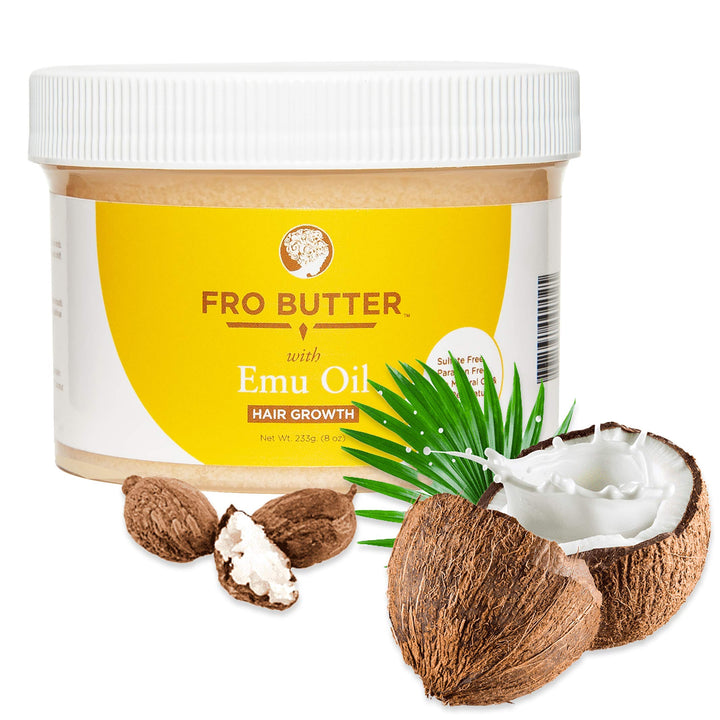 with Emu Oil-All Natural and Organic Hair Butter