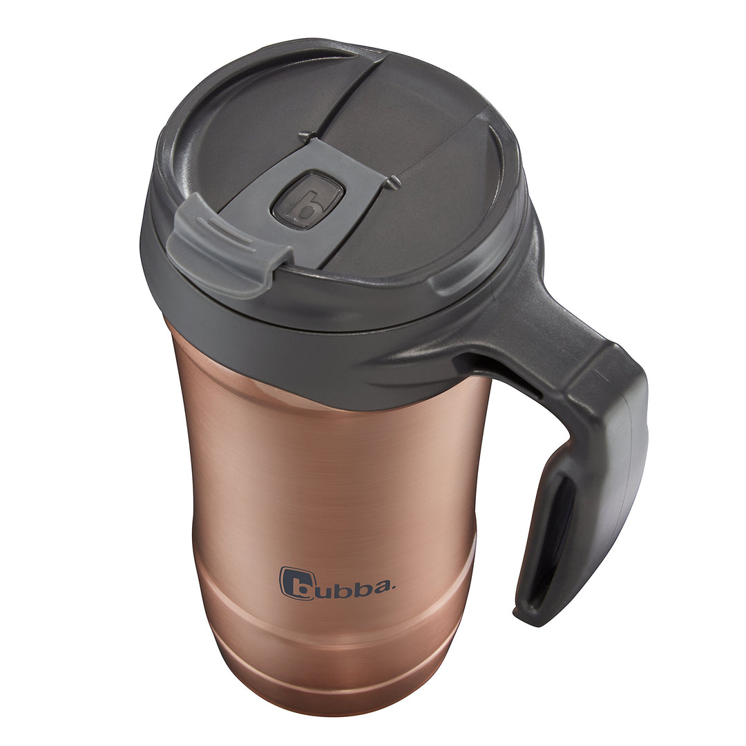 Hero Stainless Steel Travel Mug with Handle, 18 oz., Rose Gold
