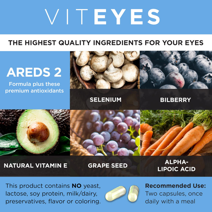 Viteyes AREDS 2 Advanced Eye Vitamins, Macular Support 