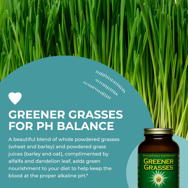 HealthForce SuperFoods Greener Grasses - 10 Oz Powder