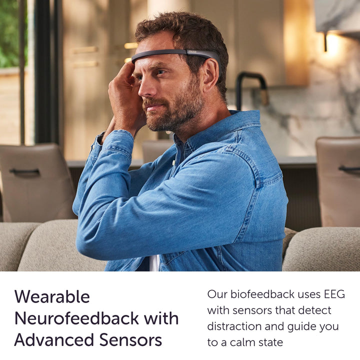 2: Smart Meditation Headband | Mindfulness &amp; Relaxation Aid with Real-Time Sound Feedback | Multi Sensor Biofeedback Devices for Home Use with Responsive Sound Feedback Guidance