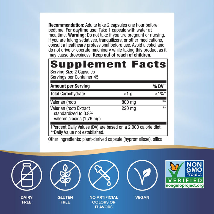 Nature&#39;s Way Valerian Premium Extract - 220 mg 