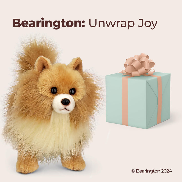 Bearington Rudy The Pomeranian Plush, 13 Inch Pomeranian Stuffed Animal