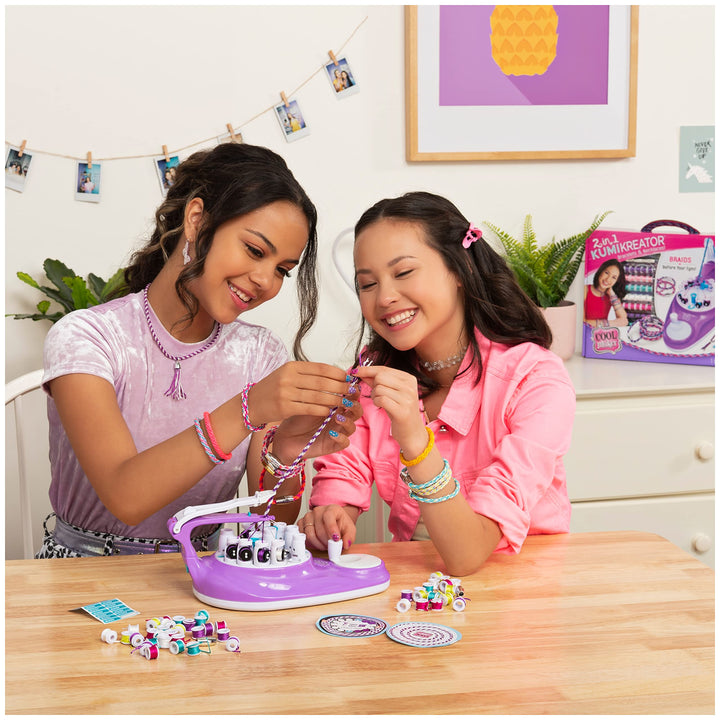 , 2-in-1 KumiKreator, Necklace and Friendship Bracelet Maker Activity Kit, for Ages 8 and Up