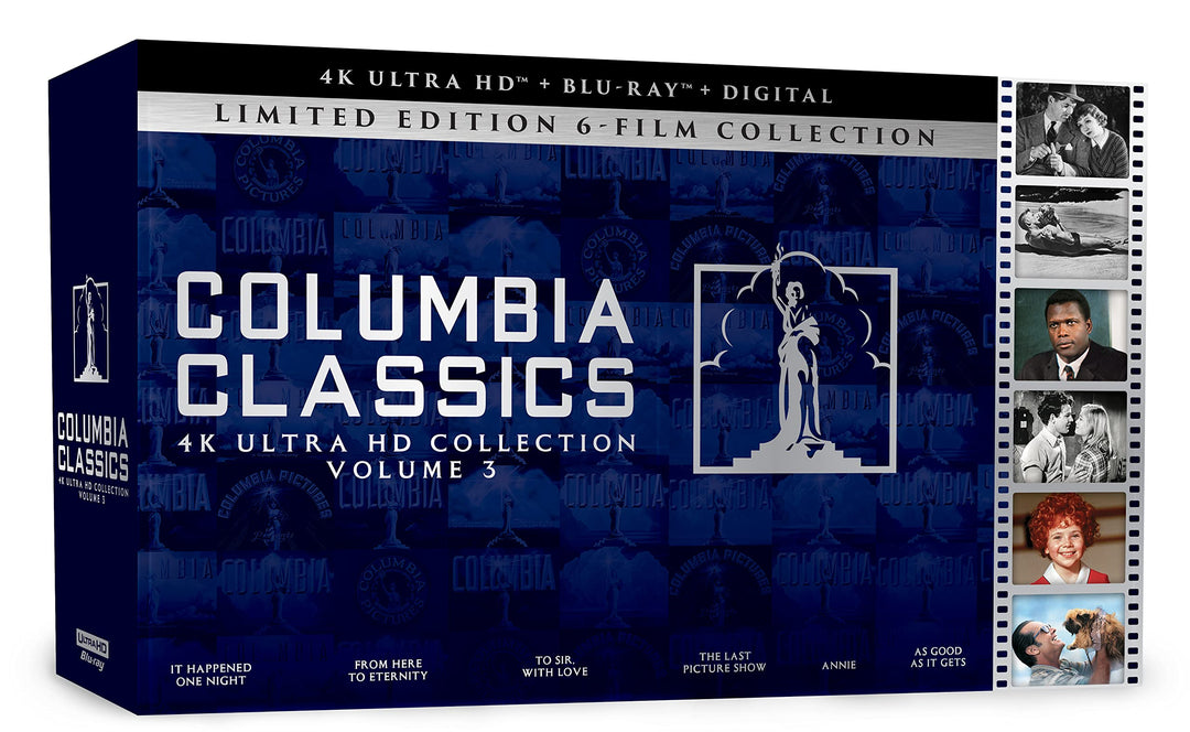 Columbia Classics 4K Ultra HD Collection Volume 3 (It Happened One Night / From Here to Eternity / To Sir, With Love / The Last Picture Show / Annie (1982) / As Good As It Gets) [4K UHD] [Blu-ray]