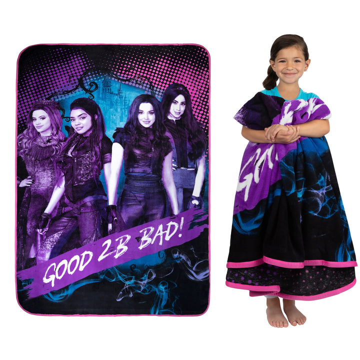 - A48878 Kids Bedding Super Soft Plush Microfiber Blanket, Twin/Full Size 62 x 90, Disney Descendants 3