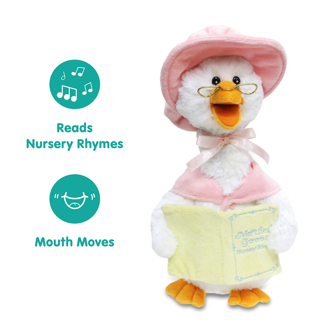 – Mother Goose Animated Stuffed Animal Reads Nursery Rhymes, 14”