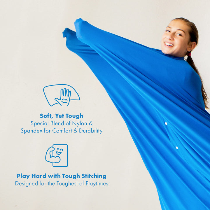 Body Sock - Sensory Socks for Kids - Stretchable Sensory Sack to Help Kids Relax and Focus - Easy to Wash Breathable Sensory Full Body Sock for Kids - Medium 48 x 27