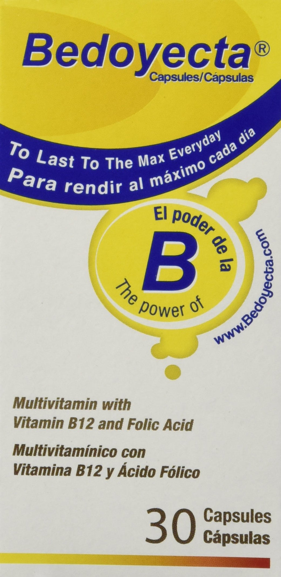 Bedoyecta Multivitamin Contains Iron, Folic Acid, Vitam