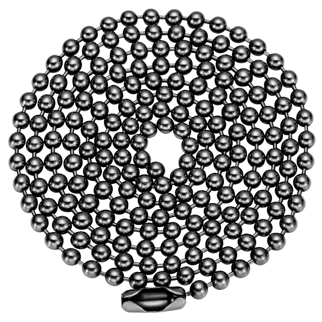 Pure Titanium Bead Ball Chain Necklace, Jewelry Chain Adjustable with Gift Package for Men and Women (2.4mm Bead-24in Length)