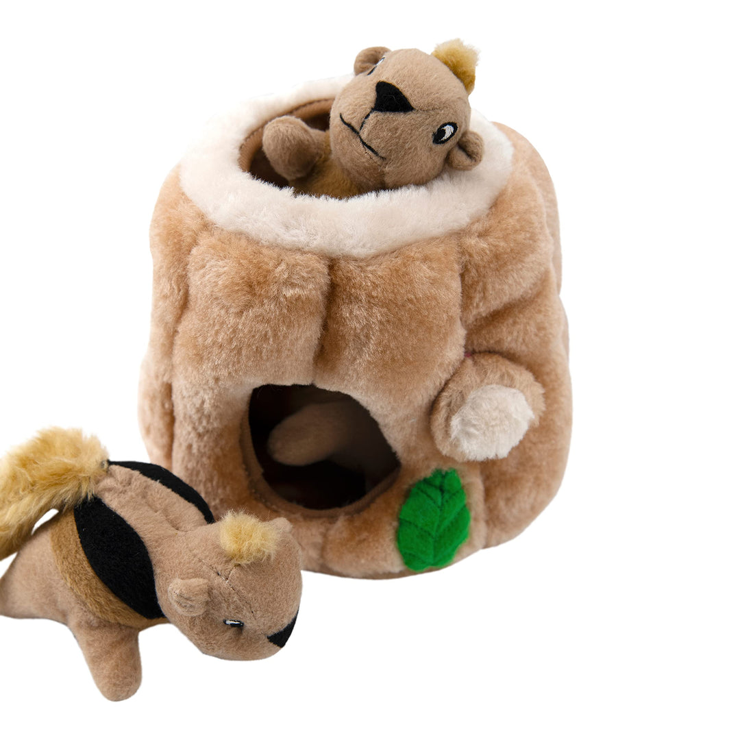 Hide A Squirrel Plush Dog Toy Puzzle, Medium