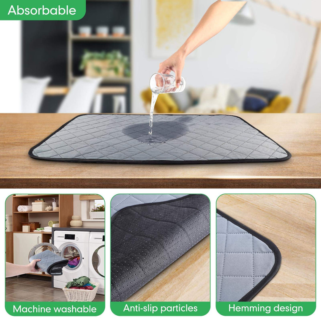 Dog Grass Pad with Tray (35inX23.2in), Dog Potty Grass Mat Washable and Professionally Pet Toilet Tray with 2×Artificial Grass for Dogs Pee, Dogs Turf Potty Training for Indoor Outdoor Apartment