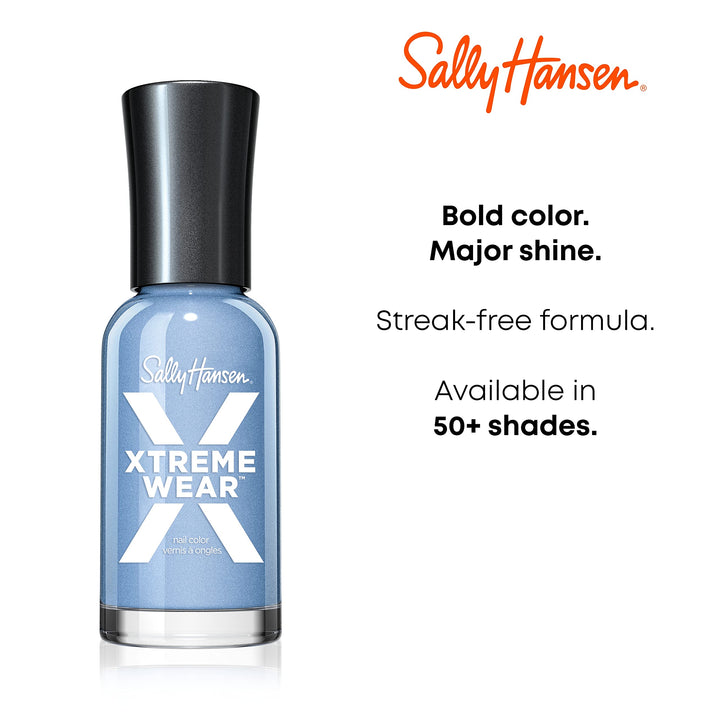 Xtreme Wear Nail Polish, Streak-Free, Shiny Finish, Long-Lasting Nail Color, White On, 0.4 Fl Oz (Pack of 1)