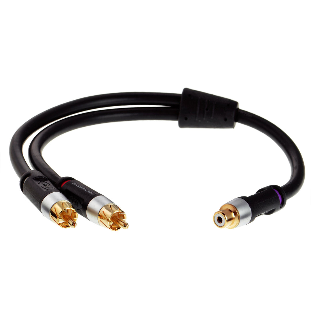 Mediabridge Ultra Series RCA Y-Adapter (12 Inches) - 2-