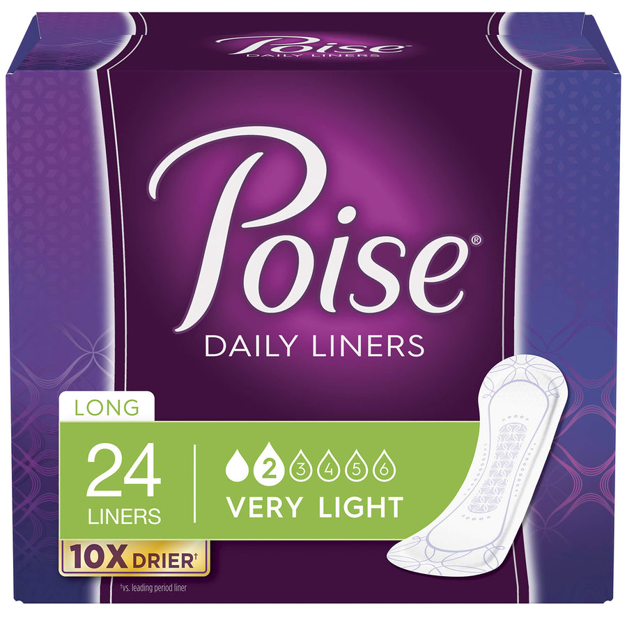 Poise Pantiliners, Extra Plus Absorbency, 24 Count