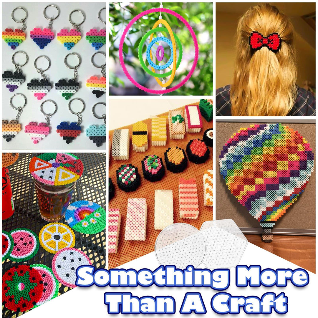 5500 5mm Fuse Beads Kit - 24 Colors | 111 Patterns, Arts and Crafts for Girls and Boys, Kids Toys Set, Gifts for Kids, Teens and Adults Age 5+ Years Old