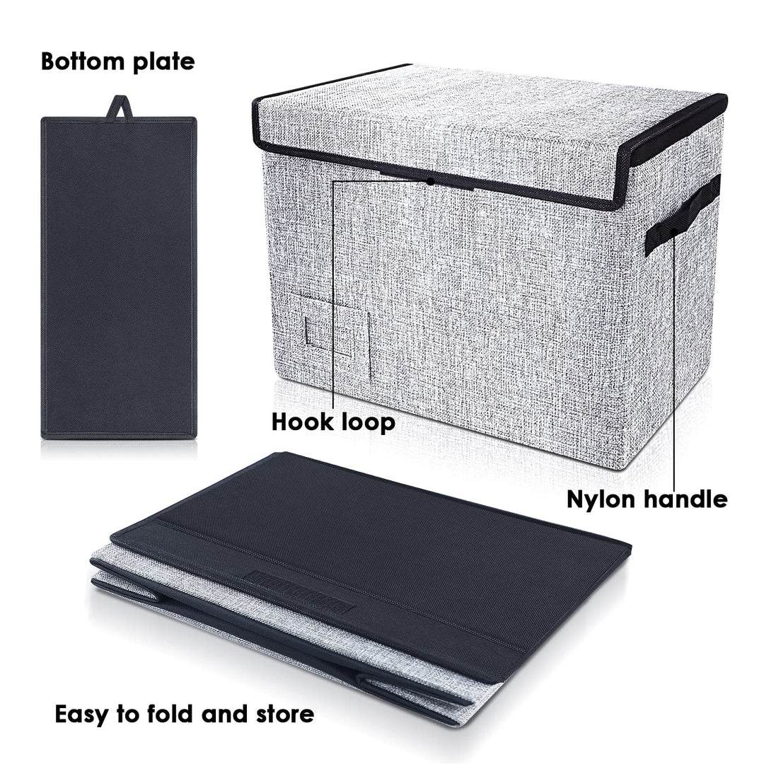 Comic Book Storage, Comic Book Box 15.5 X 7.5 X 11.3, Collapsible Comic Short Box with Lids Holds 150 Comics Heavy Duty Comic Book Bin Container
