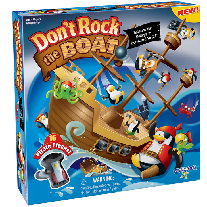 Don’t Rock the Boat Board Game - Kids Games, Family Games for Kids and Adults, Board Games for Family Night, Multi-Player Board Games, Builds Hand &amp; Eye Coordination, Balancing Toy, Ages 5+