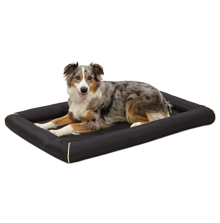 Water Repellant Easy Wipe Clean Ultra-Rugged MAXX Dog Beds, Super Durable Dog Bed Designed to Fit 42-inch Dog Crates, Features Slip Resistant Bottom, Part 40542-BK, Black