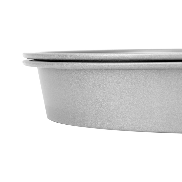 G&amp;S Metal Products HG268 Non-Stick Round Cake Baking Pan 2 Piece Set, 9, Gray