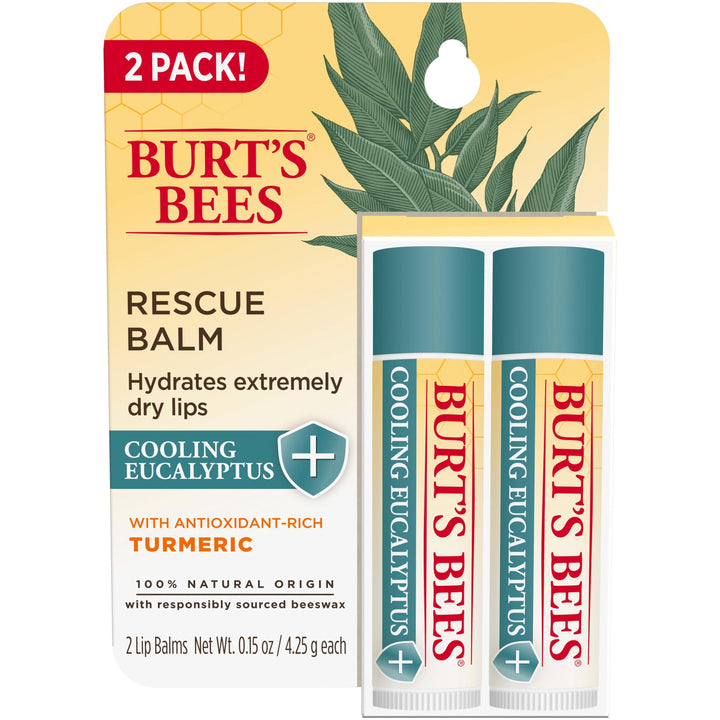 Burt&#39;s Bees Rescue Lip Balm Soothing Eucalyptus, 4.25g
