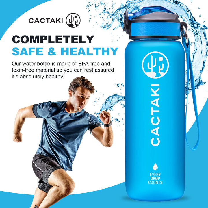 32 oz Water Drinking Bottle with Time Marker, Straw &amp; Strap - Stay Hydrated - Hydration Tracker &amp; Reminder to Drink - Daily &amp; Hourly Measurement Markings - Leak Spill Proof &amp; BPA Free - Grey