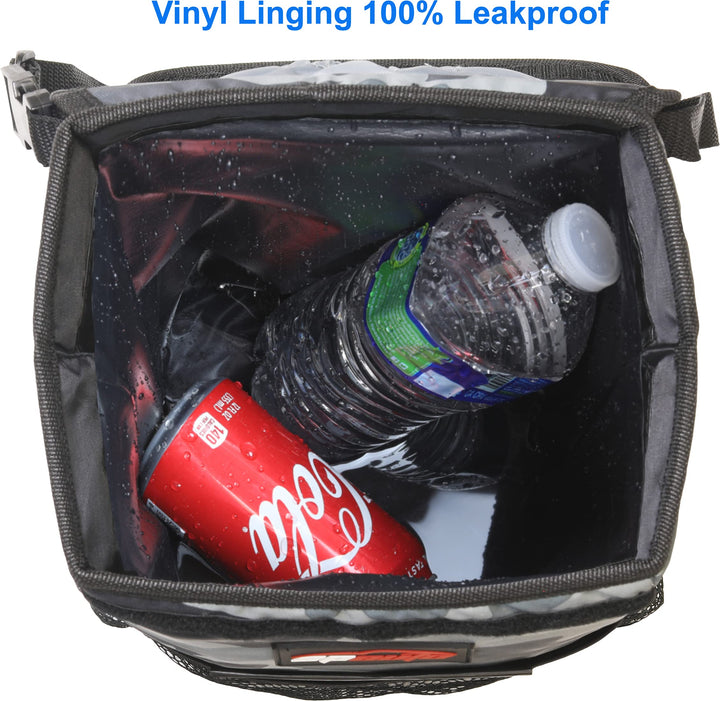 Waterproof Car Trash Can with Lid and Storage Pockets, Camouflage Grey
