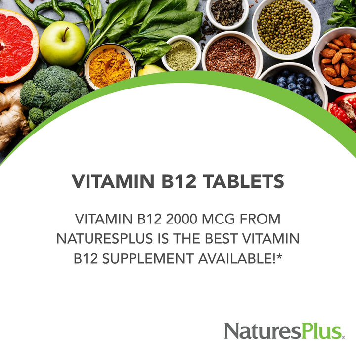 Natures Plus Vitamin B12 (Methylcobalamin), Sustained R