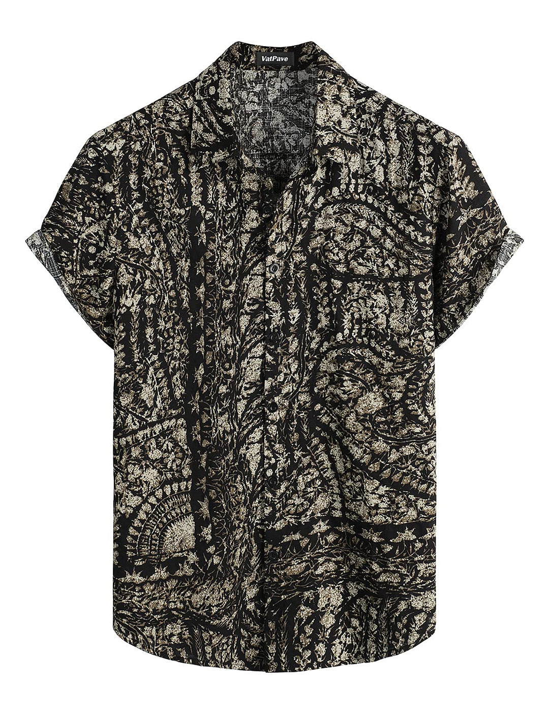 VATPAVE Mens Casual Short Sleeve Button Down Shirts Reg