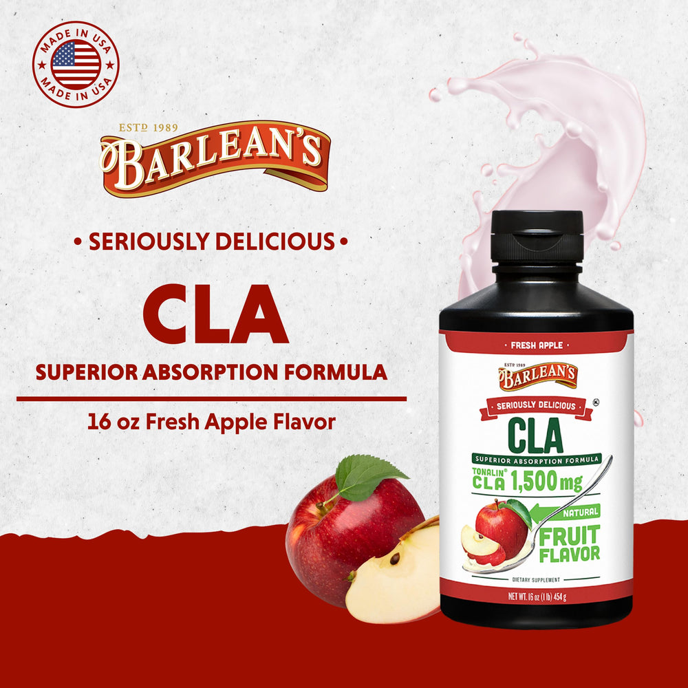 Barlean's Fresh Apple with 1,500 mg of Tonalin CLA 