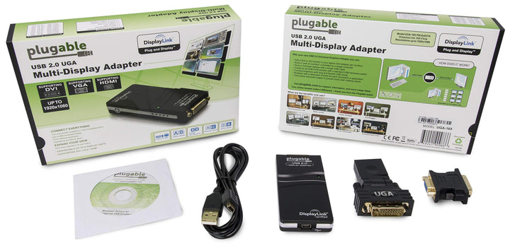 Plugable USB 2.0 to DVI, VGA, or HDMI Video Graphics Ad