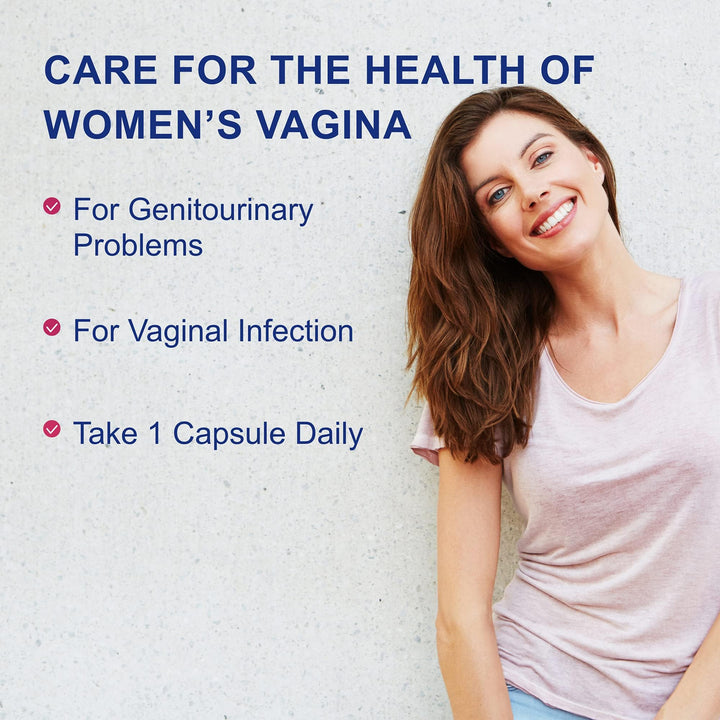 Probiotic for Women, Support Healthy Vaginal Microflora &amp; Comfort, BV &amp; VVC Infection Treatment, Urinary Tract Health, Lactobacillus rhamnosus, 6.3 Billion CFU, Multi Strain - 60 Capsules