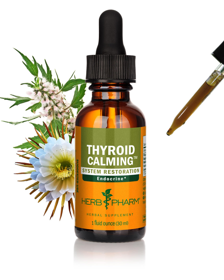 Herb Pharm Thyroid Calming Liquid Herbal Formula for En