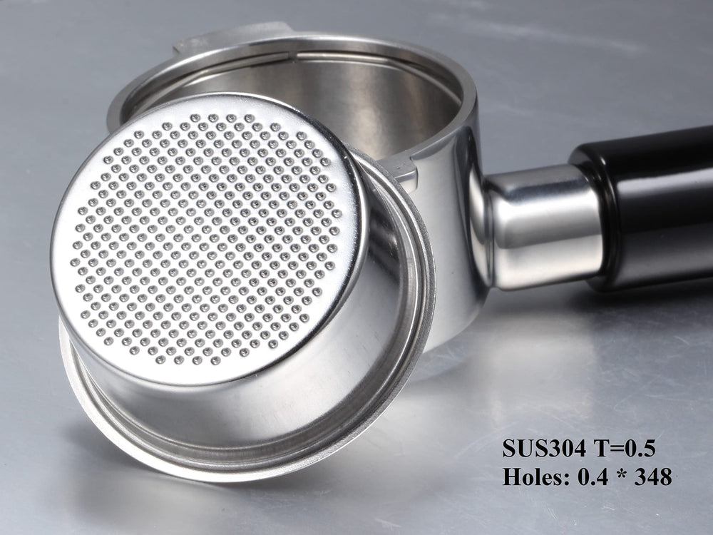 51mm Bottomless Portafilter Compatible with Gevi Espresso Machine, 51mm portafilter 3 ears with Prongs Thickness 4mm