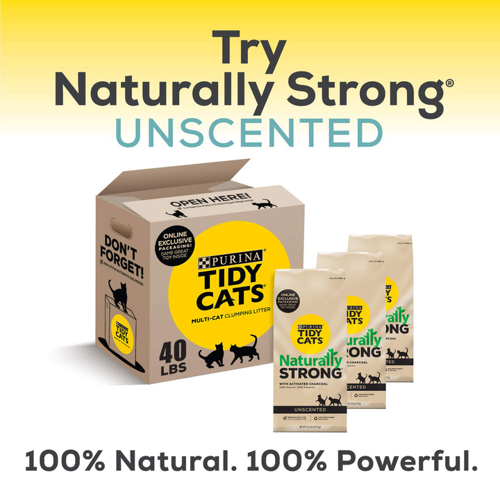 Purina Unscented Cat Litter, Free &amp; Clean Clumping Clay Cat Litter, Recyclable Box - (Pack of 3) 13.33 lb. Bags