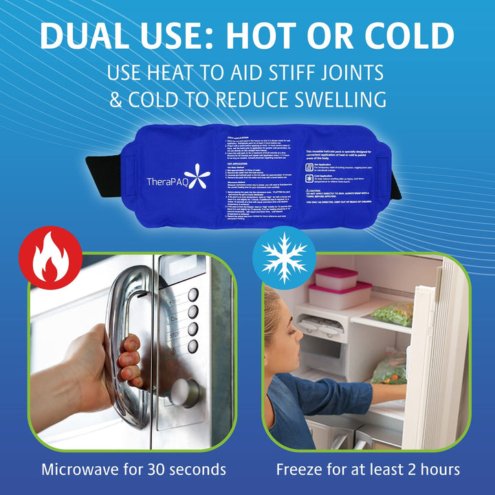 Reusable Ice Pack - 14x6 Hot/Cold Gel for Shoulder, Knee, Back, Ankle Relief