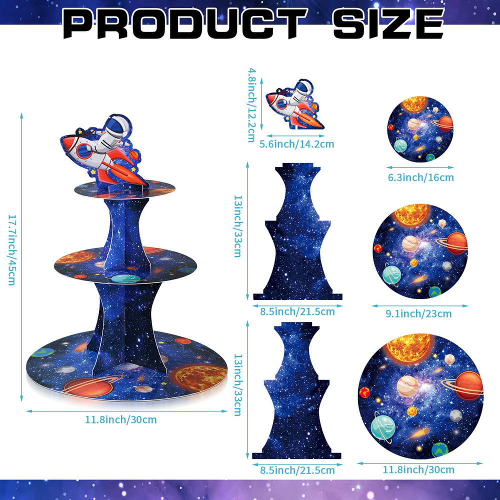 Nuenen Outer Space Cupcake Stand 3 Tier Outer Space Par