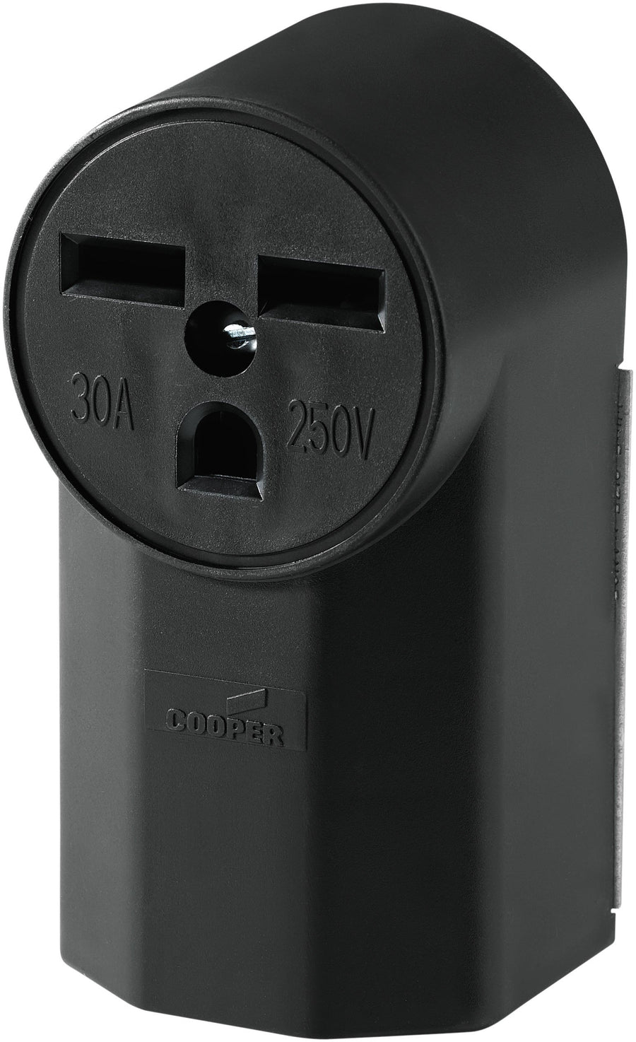 WD1232 30-Amp 2-Pole 3-Wire 240-Volt Surface Mount Power Receptacle, Black