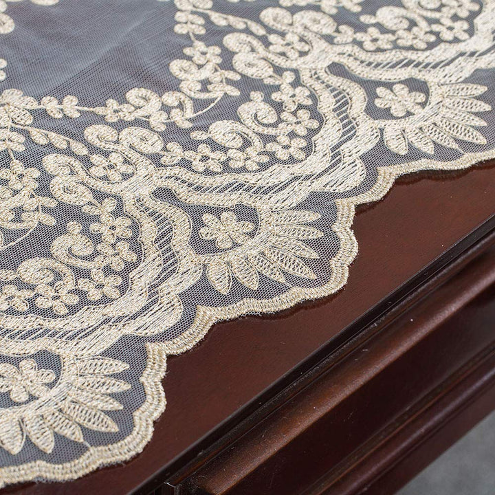 ARTABLE Rectangle Table Runner Lace Macrame Embroidered