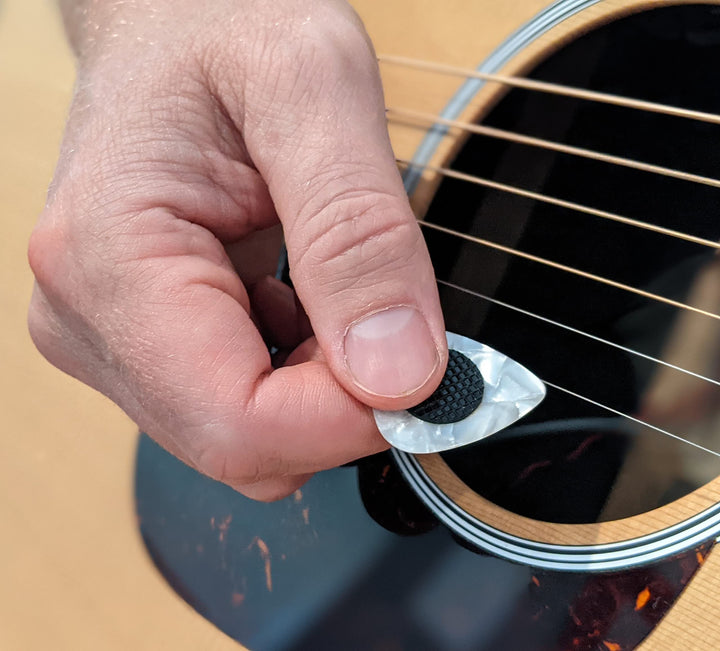 20-Pack Grips for Guitar Picks Stop Dropping your Guitar Picks while Playing Non-sticky Stays in your Hand (comes with grips only)